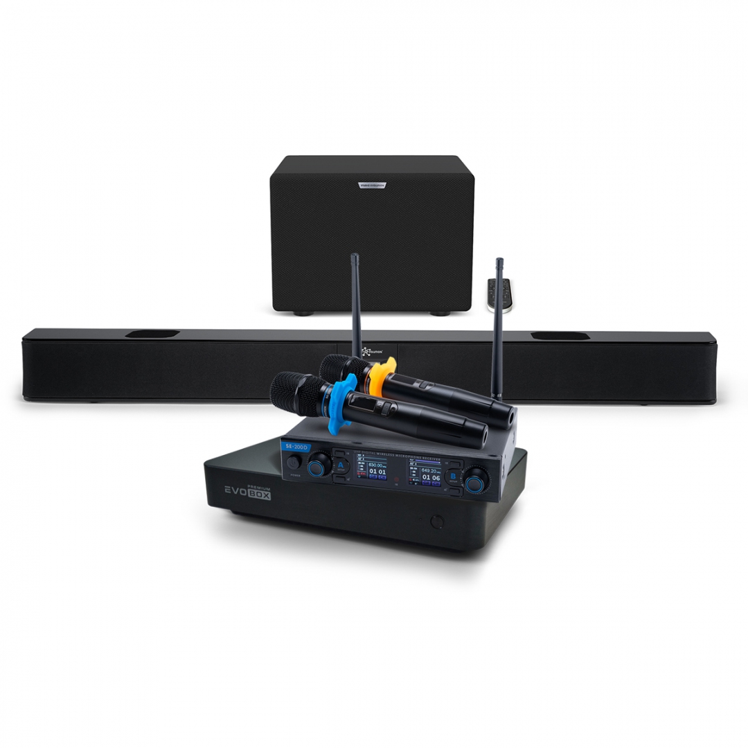 Hi-End караоке-система EVOBOX Premium + EvoSoundBar (саундбар с караоке) в Ханты-Мансийске