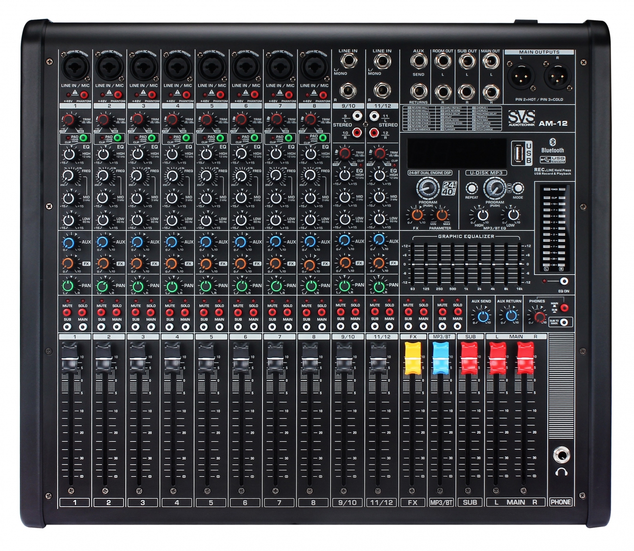 SVS Audiotechnik mixers AM-12 Микшерный пульт аналоговый, 12-канальный в Ханты-Мансийске
